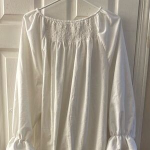 Smocked Flannel Nightgown